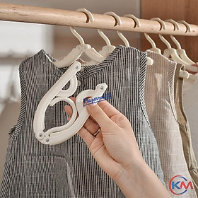 Mua Móc nhựa treo quần áo gấp gọn khi đi du lịch ❖Móc nhựa gấp gọn 4 nấc❖