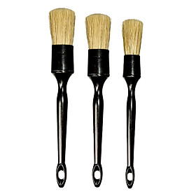 3Pcs Car Detailing Brush Set/ Different Size Detail Cleaner Brushes for Interior Exterior Cleaning Air Vent Seat/