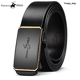 Thắt lưng da nam cao cấp- dây nịt da bò 2 lớp EMRENEW -Full hộp đựng cao cấp-BH 12 tháng