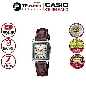 Hình ảnh Đồng Hồ Nữ Chính Hãng Casio LTP-V007L-9BUDF Dây Da