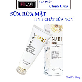 Sữa rửa mặt chính hãng Nari tinh Chất sữa non nuôi dưỡng da từ sâu bên trong trong hộp 120 Ml