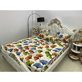 Bộ Drap gối Thun Hàn Quốc 4 món { drap và 3 áo gối} hoặc ga lẻ