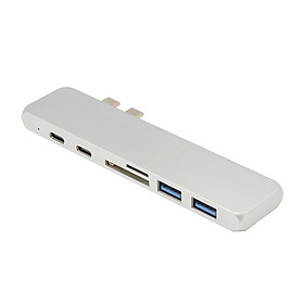 7 In 1 USB Type C Hub 4K HDMI &amp; 2 USB C &amp; SD/TF Card Reader &amp; 2 USB 3.0