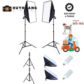 Mua BỘ 2 SOFTBOX ĐUÔI 1 ĐÈN 50X70CM LED 60W