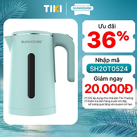 Ấm Đun Siêu Tốc Inox 2 Lớp Sunhouse SHD1351 1.8 Lít - Hàng Chính Hãng