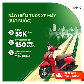 Bảo hiểm TNDS Xe máy (bắt buộc), số tiền bồi thường 150 triệu, giấy chứng nhận điện tử tiện dụng