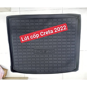 Lót cốp nhựa Hyundai Creta 2022 hàng theo xe cao cấp nhựa dẻo đẹp