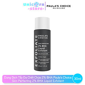 Dung Dịch Tẩy Tế Bào Chết Paula's Choice Skin Perfecting 2% BHA Liquid (30ml)