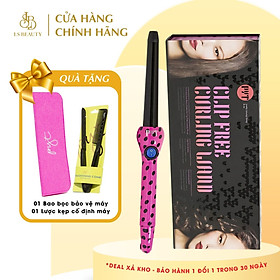 Máy uốn 25/18mm họa tiết chấm bi - Curler 25/18mm Pink polka dot PYT