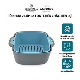 Mua Rổ nhựa 2 lớp La Fonte bền chắc tiện lợi 006781