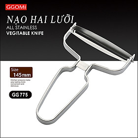 Mua  HÀNG CHÍNH HÃNG Bào  nạo 2 lưỡi sắc bén dài 14.5cm bằng thép không gỉ an toàn sức khỏe của GGOMi Hàn Quốc GG775