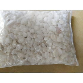 Sỏi trắng viên nhỏ (1-1,5 cm) trang trí bể cá, chậu cây 1 kg