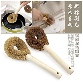 Mua Cọ vệ sinh nhà bếp dùng rửa nồi chảo chùi bồn rửa chén làm bằng sợi sơ dừa thân thiện môi trường