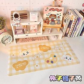 Mua Tấm lót chuột bàn phím hoạ tiết hoạt hình cỡ LỚN 60x30cm- Tấm trải bàn học  bàn di chuột máy tính laptop chống thấm nước