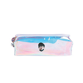 Hộp bút trong hologram IN HÌNH Tiêu Chiến thần tượng diễn viên dụng cụ học tập