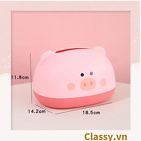 Mua Hộp nhựa đựng khăn giấy rút  Classy họa tiết con vật đáng yêu PK1492