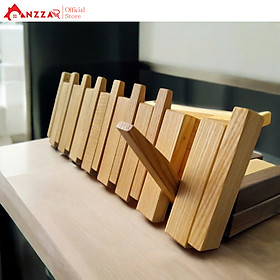 Móc gỗ treo tường cao cấp Anzzar, móc treo quần áo, phụ kiện, giá gỗ treo quần áo-MT06