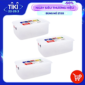 Mua Bộ 3 hộp đựng thực phẩm bằng nhựa PP cao cấp 3L - Hàng nội địa Nhật
