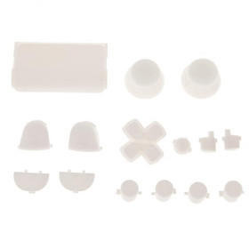 3-4pack L2 R2 L1 R1 Grip Cap Button Mod Set Case for Sony PS4 Controller White