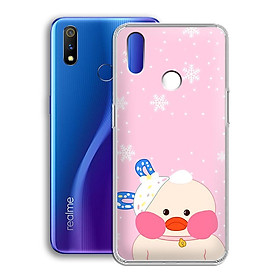 Ốp lưng dẻo cho điện thoại Realme 3 Pro - 01221 7868 DUCK02 - In hình Vịt con đáng yêu - Hàng Chính Hãng