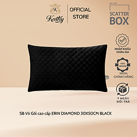 Mua SCATTER BOX Vỏ gối cao cấp nhập khẩu Ireland Anh Quốc ERIN DIAMOND màu BLACK kích thước 30X50CM Phong cách hiện đại