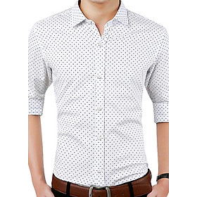 Áo Sơ Mi Nam Đẳng Cấp VFASHION VFS0029 - Chấm Trắng
