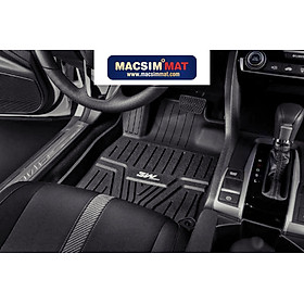 Thảm lót sàn xe ô tô Honda CIVIC 2015- đến nay Nhãn hiệu Macsim 3W cao cấp,màu đen.