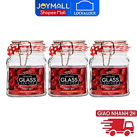 Mua Bộ 3 hũ Lock&Lock 900ml thủy tinh đựng thực phẩm Sodalime LLG516S01 - Hàng chính hãng  nắp đậy kín hơi - JoyMall