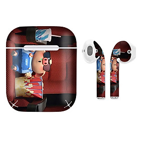Mua Miếng dán skin chống bẩn cho tai nghe AirPods in hình Heo con dễ thương - HEO2k19 - 158 (bản không dây 1 và 2