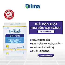 Men vi sinh Bifina Nhật Bản- Loại R 60 gói - Hỗ trợ thải độc đại tràng, không dùng cà phê