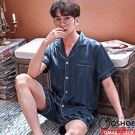 ĐỒ NGỦ PIJAMA NGẮN NAM THOẢI MÁI THOÁNG MÁT QM48