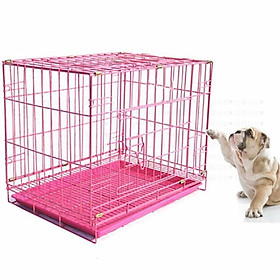 Chuồng lồng nuôi nhốt chó mèo -LỒNG SƠN TĨNH ĐIỆN XUẤT KHẨU NAN DÀY màu ngẫu nhiên