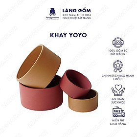 Mua Khay gốm sứ cao cấp kiểu yoyo - Gốm sứ Bát Tràng