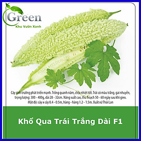 Hạt Giống Khổ Qua Trắng Trái Dài Lai F1