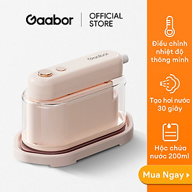 Mua Bàn ủi hơi nước gấp gọn Gaabor GS1300M-PK01A thiết kế cầm tay nhỏ gọn dễ thương công suất 1300W - Hàng chính hãng