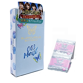 Bao Cao Su 003 Của Nhật Jex Glamourous Butterfly 0.03 Moist - 10s