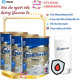 Sữa dành cho người tiểu đường Glucerna Vanilla Abbott Úc Bổ sung đầy đủ dinh dưỡng và cân bằng đường huyết - QuaTangMe Extaste - Combo 3 Hộp