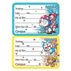 Bộ 3 Nhãn Vở Campus NT-DOR12 (6 Tờ/xấp)