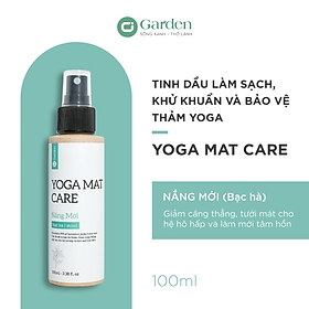 Tinh dầu xịt vệ sinh thảm yoga - YOGA MAT CARE - Nắng mới - Bạc hà - 100ml - 100% thiên nhiên và hữu cơ - không hoá chất - không cồn