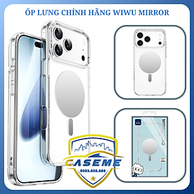 Ốp Lưng Wi wu MIRROR MCC-701 Trong Suốt Dành Cho iPhone 17/iPhone Air /iPhone 17 Pro /iPhone 17 Pro Max – Hỗ Trợ Sạc Từ Tính - Hàng Chính Hãng