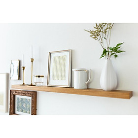 Mua Bộ kệ treo tường 1 Thanh Ngang sâu 15cm - Kệ Treo Tường Gỗ Lõi Xanh Chống Ẩm +Tặng phụ kiện lắp đặt
