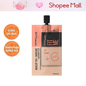 [MAYBELLINE NEW YORK] Kem Nền Chứa Vitamin C Giúp Sáng Da, Chống Nắng & Căng Mướt Tối Ưu Fit Me Fresh Tint SPF50+ 30/5ml