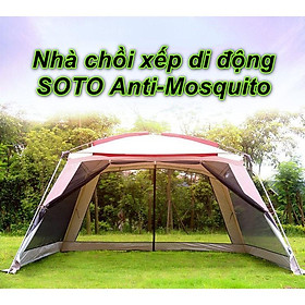 Nhà đi du lịch dã ngoại xếp gọn  cho 8 người SOTO Anti-Mosquito có lưới chống muỗi và côn trùng