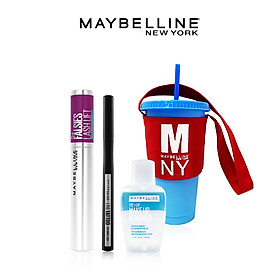 Bộ Trang Điểm Mắt Chuẩn Salon (Mascara Falsie Lash Lift + Bút Kẻ Mắt Nước Lâu Trôi 36H Line Tattoo High Impact Liner + Tẩy Trang Mắt Môi 40ml + Ly nhựa đổi màu)