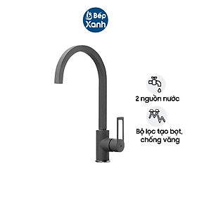 Vòi rửa chén Malloca MF-073 - Màu xám - Nước Nóng Lạnh - Hàng Chính Hãng