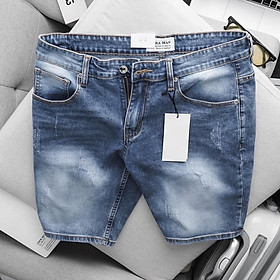 Quần Short Jean Nam cao cấp - chất bò co giãn êm mịn dáng ôm nhẹ