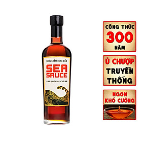 Nước chấm Rong Biển Làng Chài Xưa Sea Sauce chai thủy tinh 500ml/chai Làng Chài Xưa - Chay mặn đều dùng được
