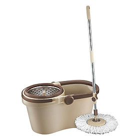 Hình ảnh Bộ Cây Lau Nhà Xoay Tay Compact Spin Mop Lock&Lock ETM466: Thùng Giặt + Cây + Bông Lau