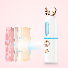 Máy Phun Nước Nano Hình Hươu Giữ Ẩm Da Mặt