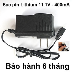 Sạc pin lithium 11.1V - 400mA cắm điện 220V 